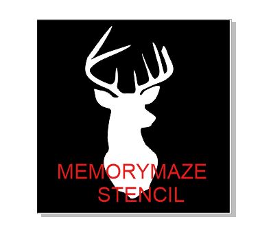 Deer antlers stencil  multiple sizes available see drop down box